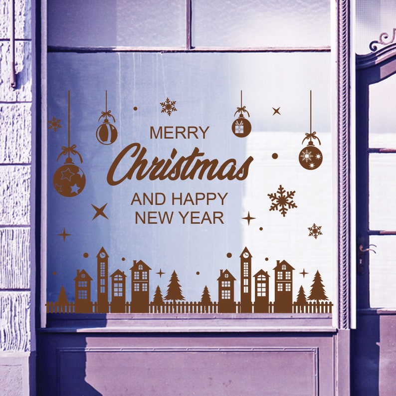Christmas Shop Window Stickers Decals Display Xmas Wall - Etsy UK