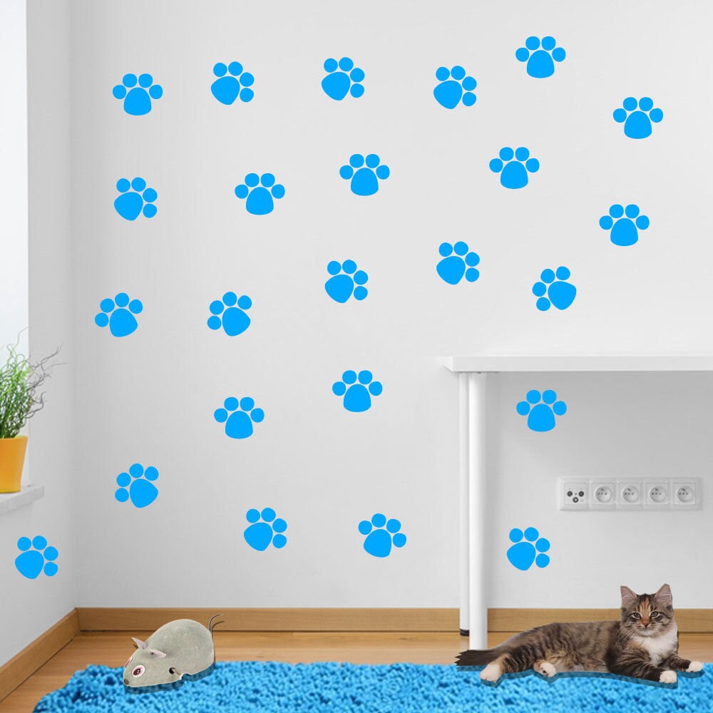 Traccia Di Zampa Di Gatto, Cane E Cucciolo. | Vettore Premium - Foto 4