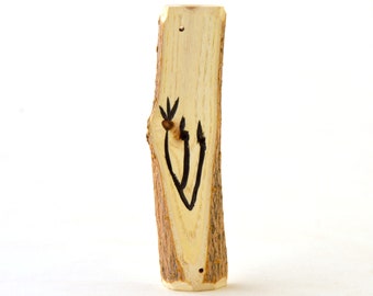 Mulberry Wood Mezuzah Case for Door