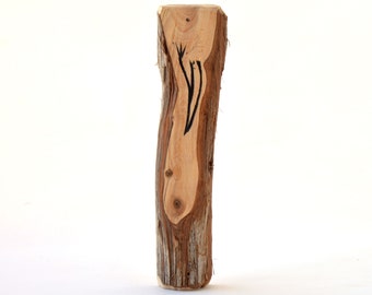 Large Rocky Mt. Juniper Wood Mezuzah Case for Door