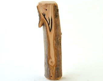 Apple Wood Mezuzah Case for Door