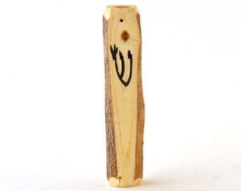 Mulberry Wood Mezuzah Case for Door