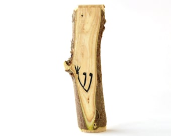 Desert Willow Wood Mezuzah Case for Door