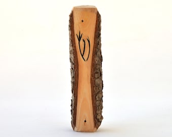 Piñón Wood Mezuzah Case for Door