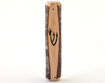 Black Cherry Mezuzah Case for Door