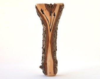 Large Piñón Wood Mezuzah Case for Door