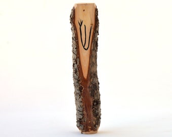 Large Piñón Wood Mezuzah Case for Door