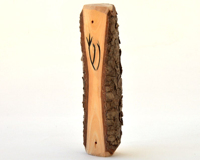 Piñón Wood Mezuzah Case for Door image 4