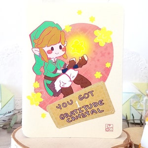 Gratitud Cristal! Zelda Gracias - Cartas para Nerds