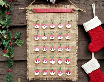 Pokemon Advent Calendar, Filled with Daily Pokemon Buttons! Handmade Christmas Goods for Nerds