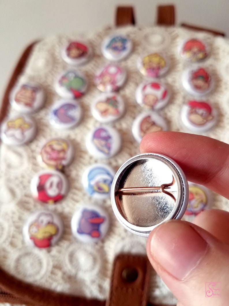 Mario Advent Calendar Stuffers Unique Daily Buttons Handmade Etsy