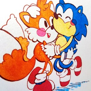 Quick Hug, Sonic Thank You Cards for Nerds image 2