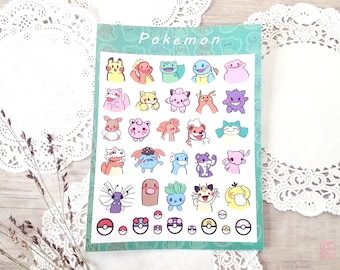 Pokemon - Hand-Made Stickers for Nerds