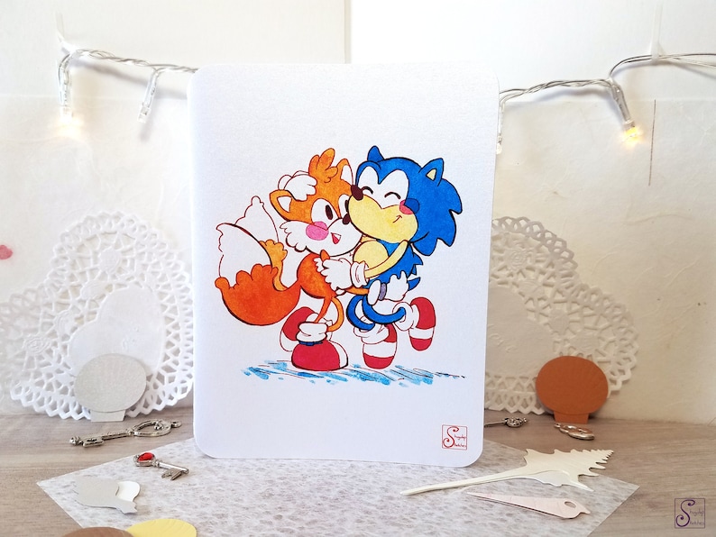 Quick Hug, Sonic Thank You Cards for Nerds image 4