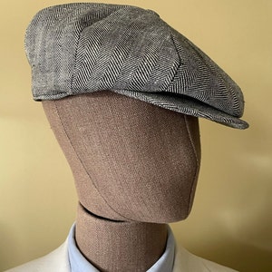 Brooklyn Slim Newsboy Cap Grey