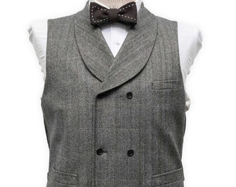 Wentworth Double-Breasted Shawl Collar Vest (Made-to-Order)