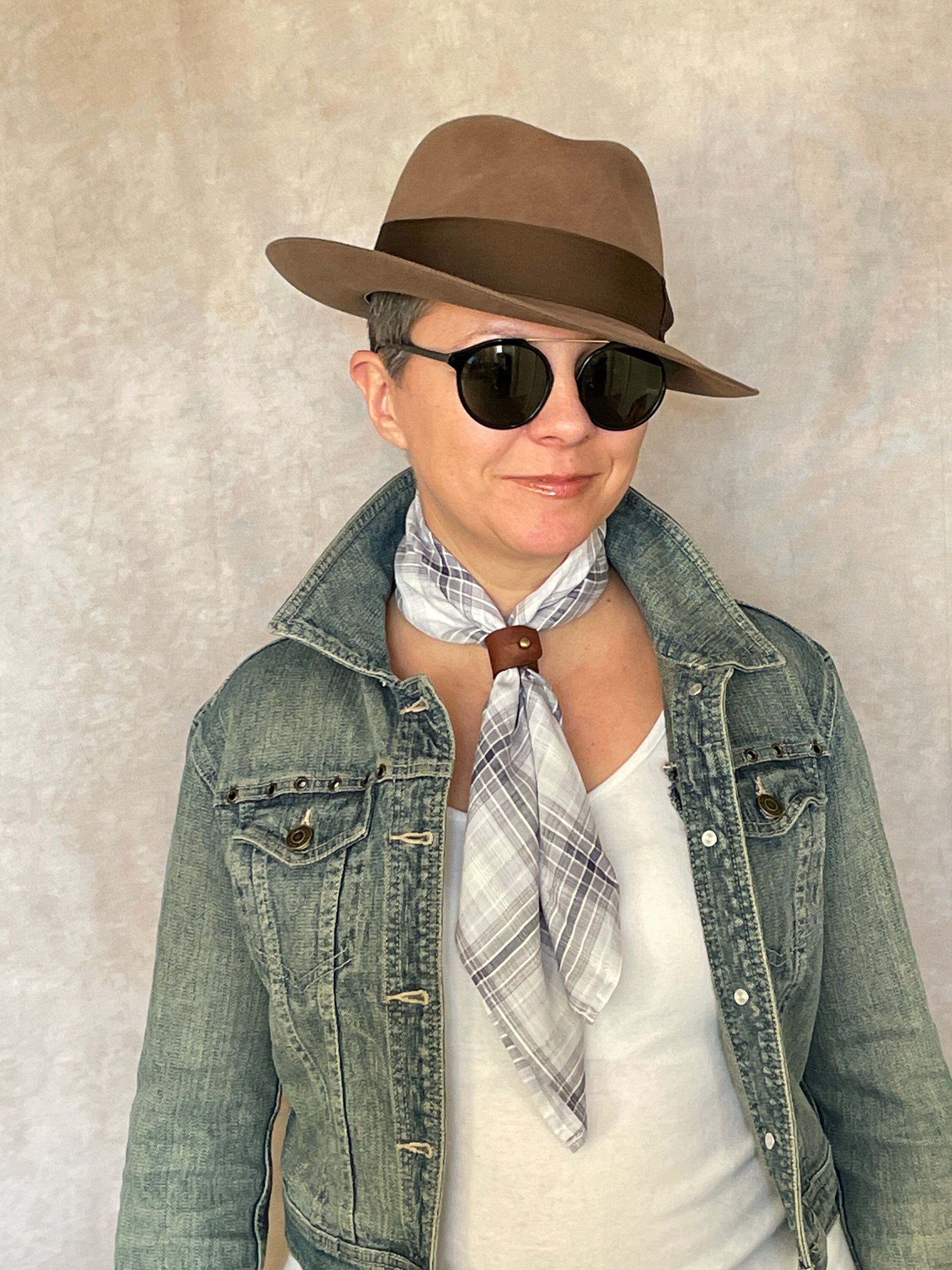 小物 AT LAST BANDANA LEATHER BANDANA Cinch by Prohibition Clothing - Perfect for
