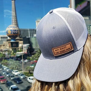 Vegas That Way, Richardson 112 Leather Patch Hat, Las Vegas Hat