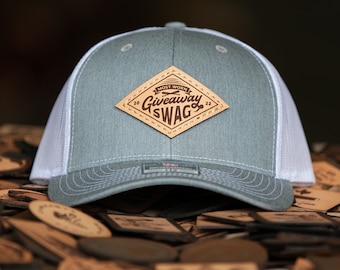 Custom Richardson 112 Leather Patch Hat, Company Logo or Personal Design