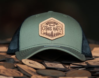 12 Custom Richardson 112s Leather Patch Hats, Company Logo or Personal Design