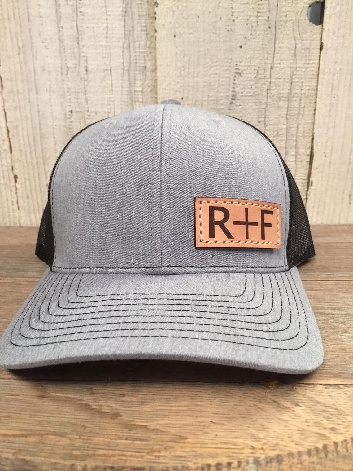 YOU ME Custom Hat With Initials Richardson 112 Leather Etsy