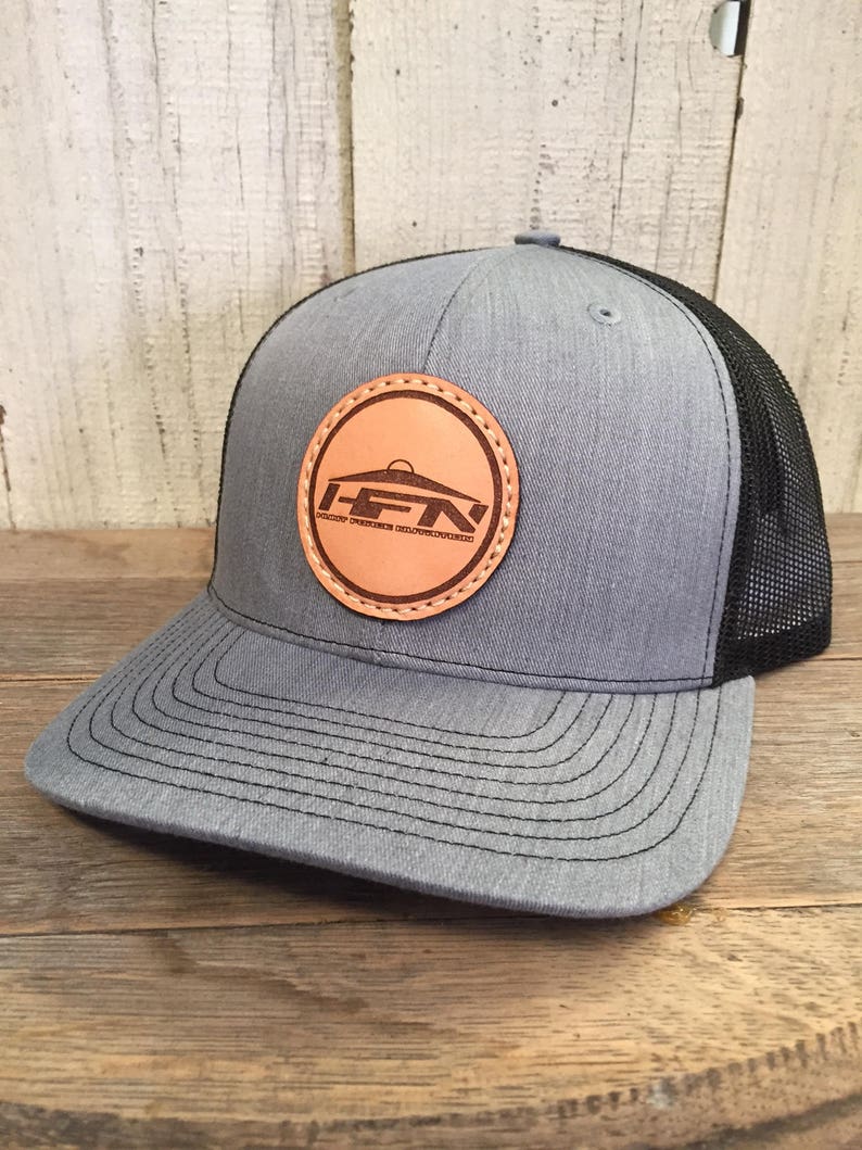 12 Custom Richardson 112s Leather Patch Hats Company Logo Or Etsy