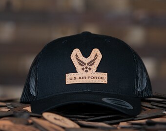 Officially Licensed US Air Force Signature Leather Patch Hat