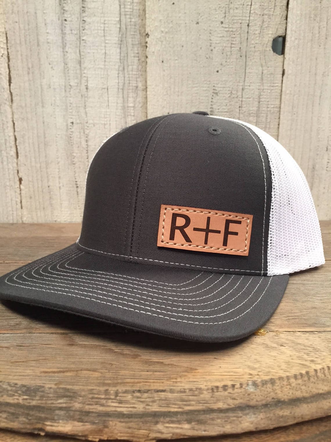 YOU ME Custom Hat With Initials Richardson 112 Leather Etsy