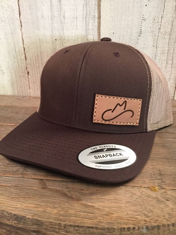 Custom Richardson 112 Leather Patch Hat, Company Logo or Personal Design 