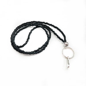 Breakaway ID Lanyard, Matte Beaded Lanyard, Custom Teacher Lanyard, Personalized Lanyard Necklace, Teacher Appreciation Gift Idea