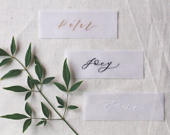 Wedding Escort Cards, Vellum Escort Cards, Wedding Place Cards, Name Cards, Seating Chart