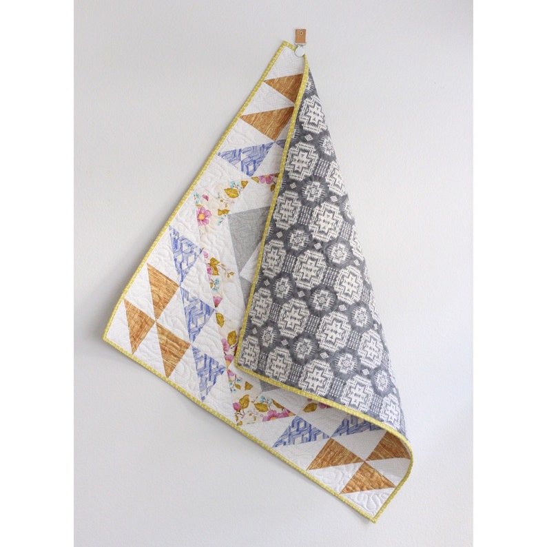 Pink Aztec Baby Girl Modern Quilt Blanket Etsy