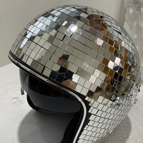 Original Seller. Mirror Ball Disco Helmet With Retractable Etsy