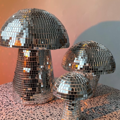 Mushroom Disco Ball Funky Mushroom Décor Boho Mirror Décor Etsy UK
