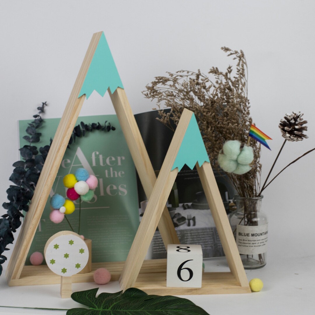 Stunning Set of Two Triangles Shelf Home Rack Holder Organizer Etsy