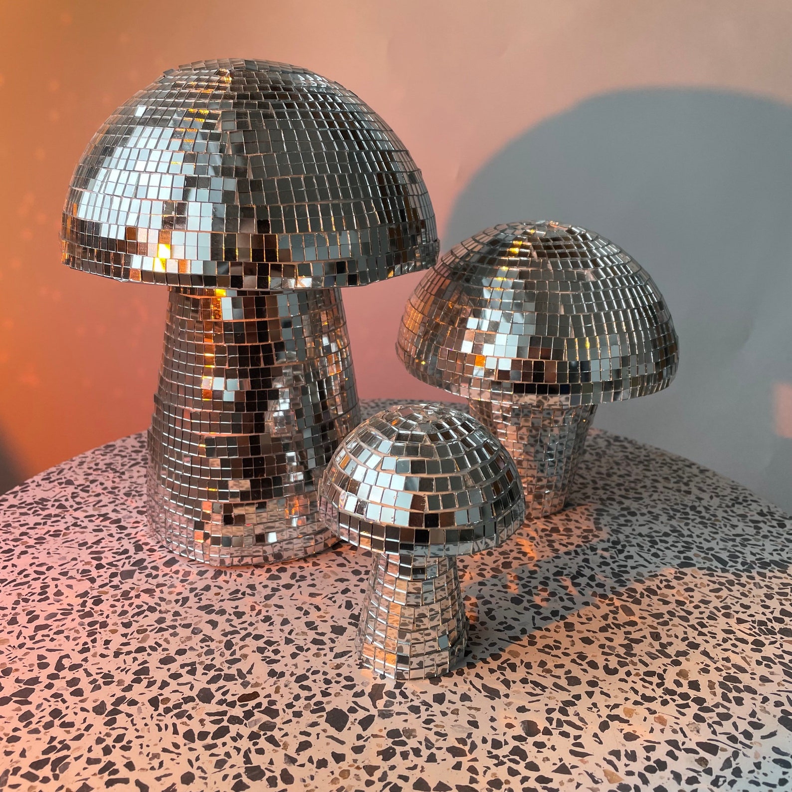 Mushroom Disco Ball Funky Mushroom Décor Boho Mirror Décor Etsy Australia