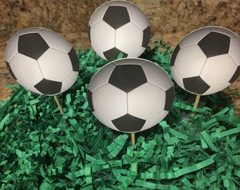 Soccer Cupcake Toppers