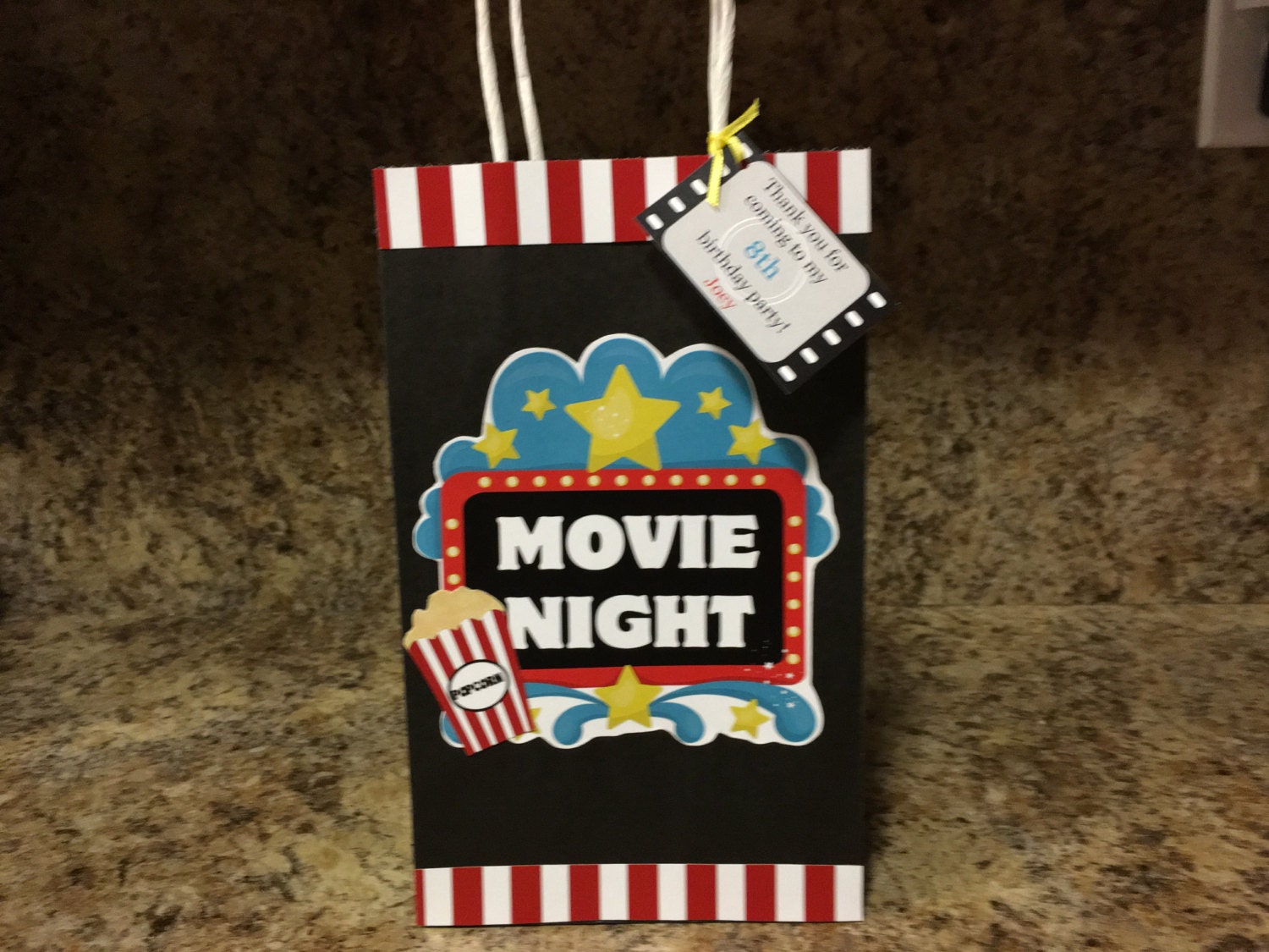 Movie Party Favor Bags Etsy