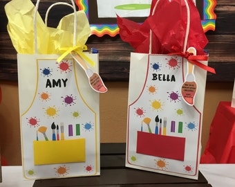 Art party Favor Bags, Art party Treat bags