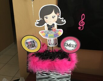 Girl Rock Star Centerpiece