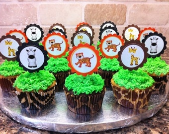 Safari Cupcake Toppers