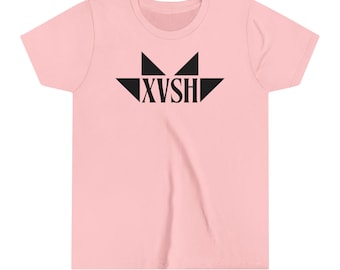 UNGDOM - XVSH Designs Throwback Ursprungsbetonad Geometrisk Fjärilsmönster Tolowa Chetco Tututni Siletz Native Barn Kortärmad T-shirt