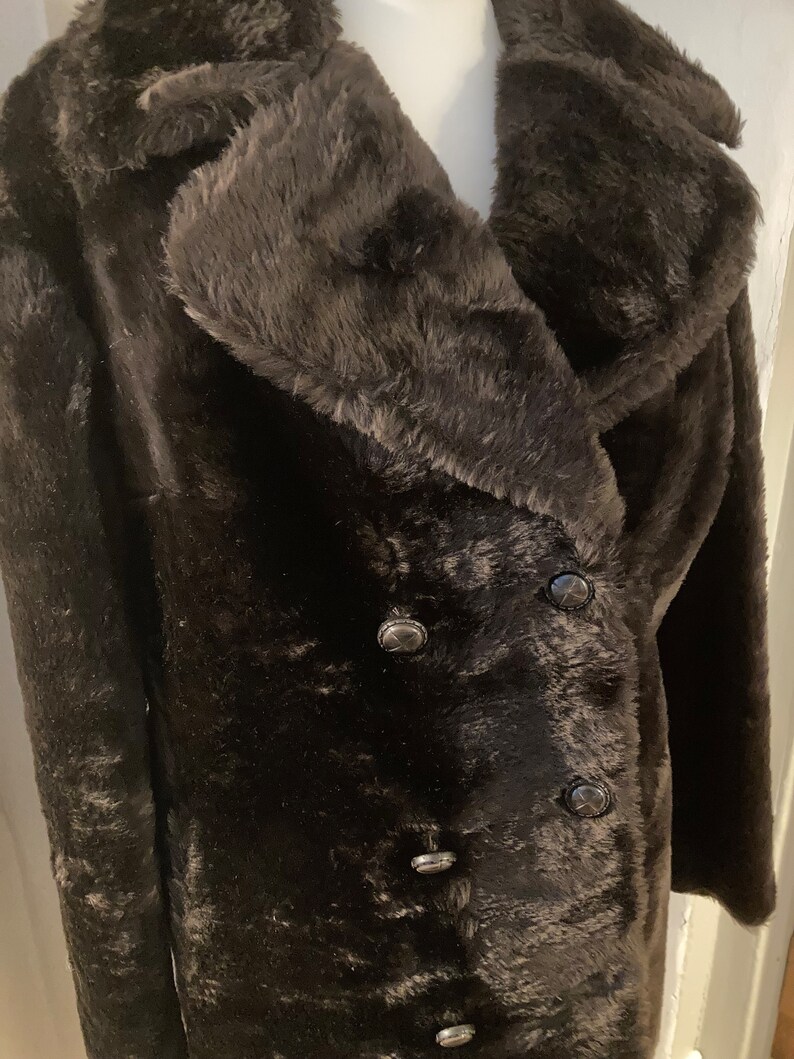 1970s Faux Fur Ladies Coat Etsy UK