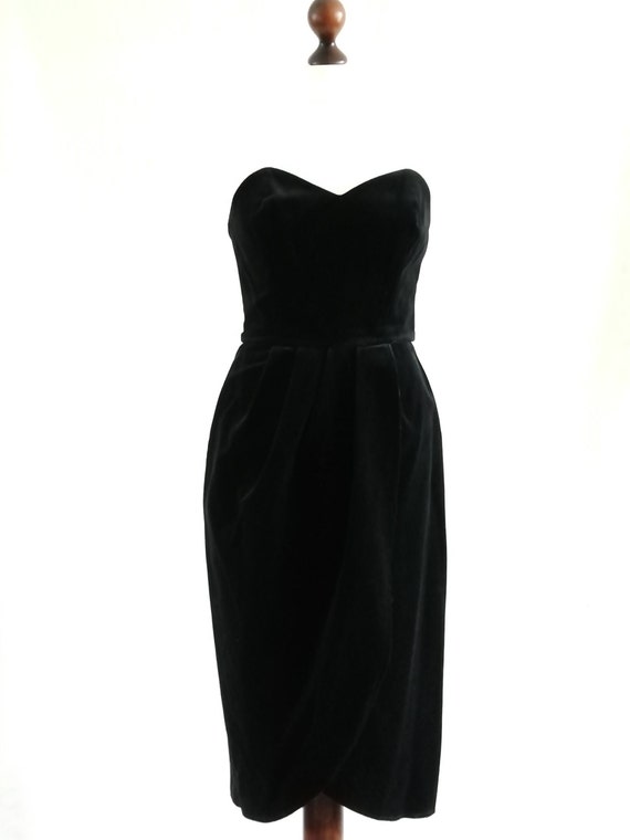Blue Velvet Wiggle Dress - Etsy