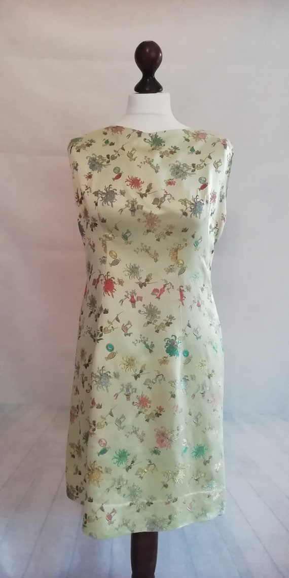 green oriental dress