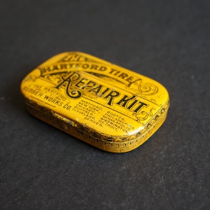 Vintage Tin Box The Hartford Tire Repair Kit