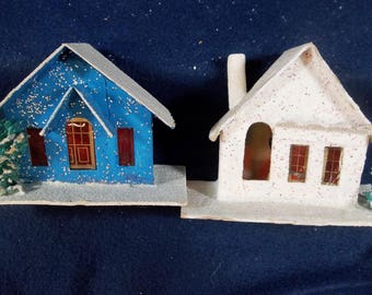 Christmas village houses | Etsy