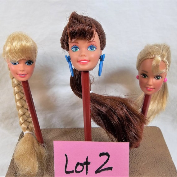 hair art doll heads
