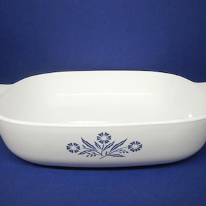Corning Ware Blue Cornflower 1 quart P-1-B  Casserole Serving Dish USA