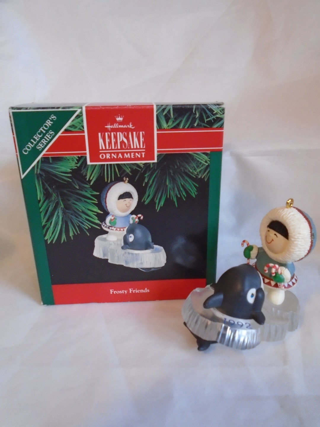 Frosty Friends 1992 Collector Series 13 Hallmark Ornaments Eskimo Whale